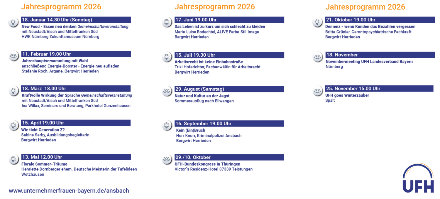 Jahresprogramm Bild